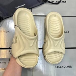 Balenciaga Mold Slide Sandals Wheat